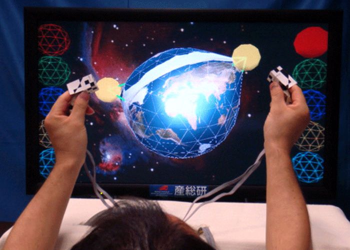 Японские ученые продемонстрировали 3D интерфейс, позволяющий осязать предметы