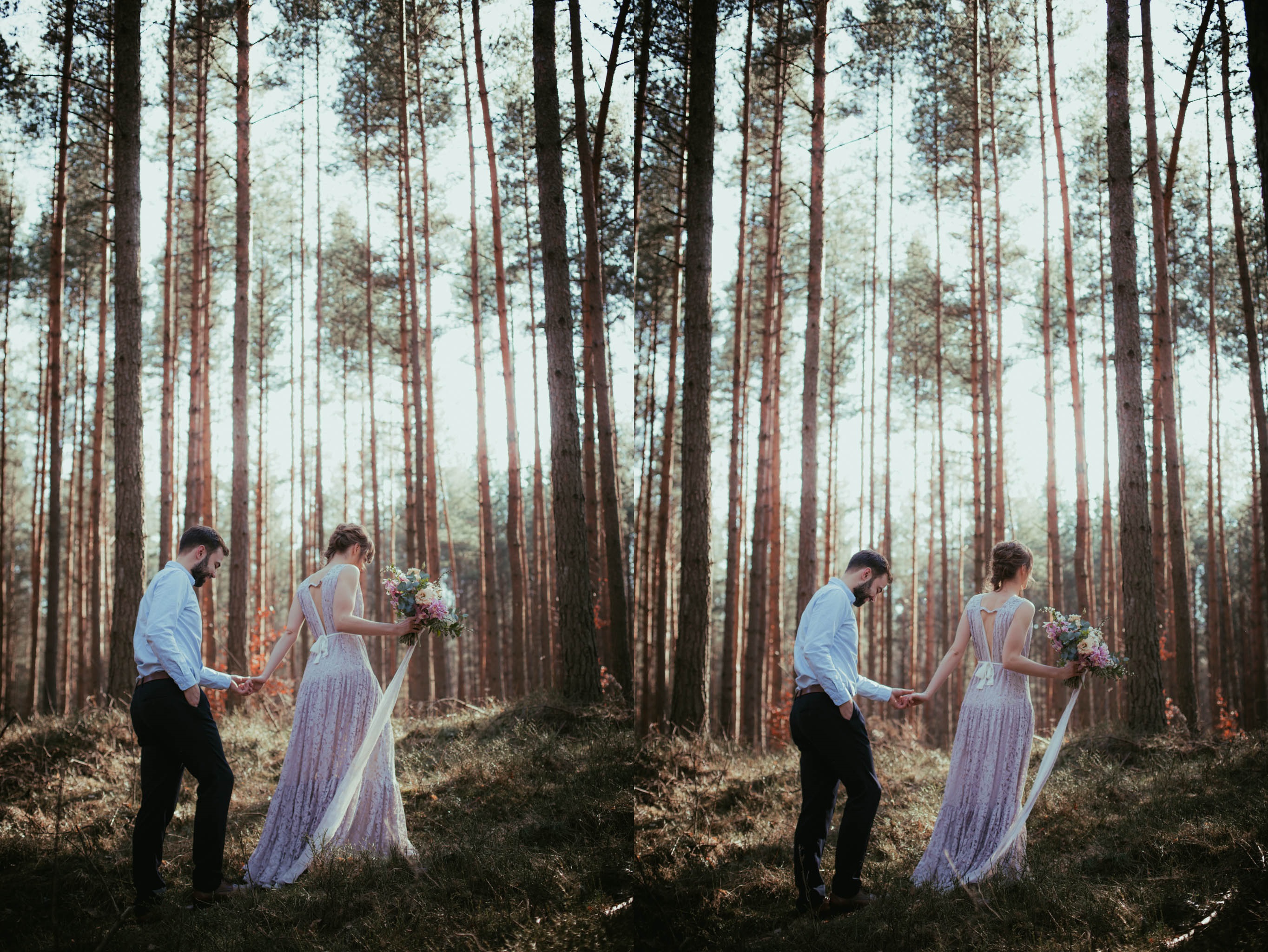 Свадебный прием в лесу с намеком на волшебство был в моей голове очень давно