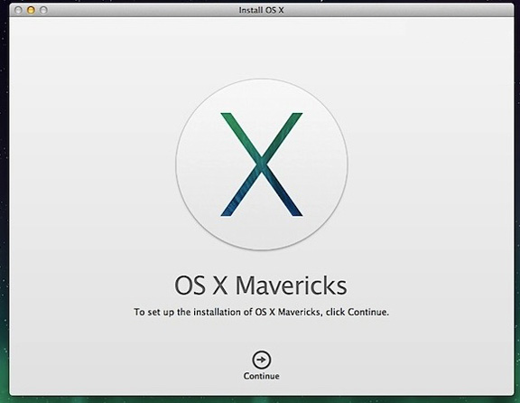 Trinn 8 : Angi stasjonen og kjør installasjonen av OS X Mavericks