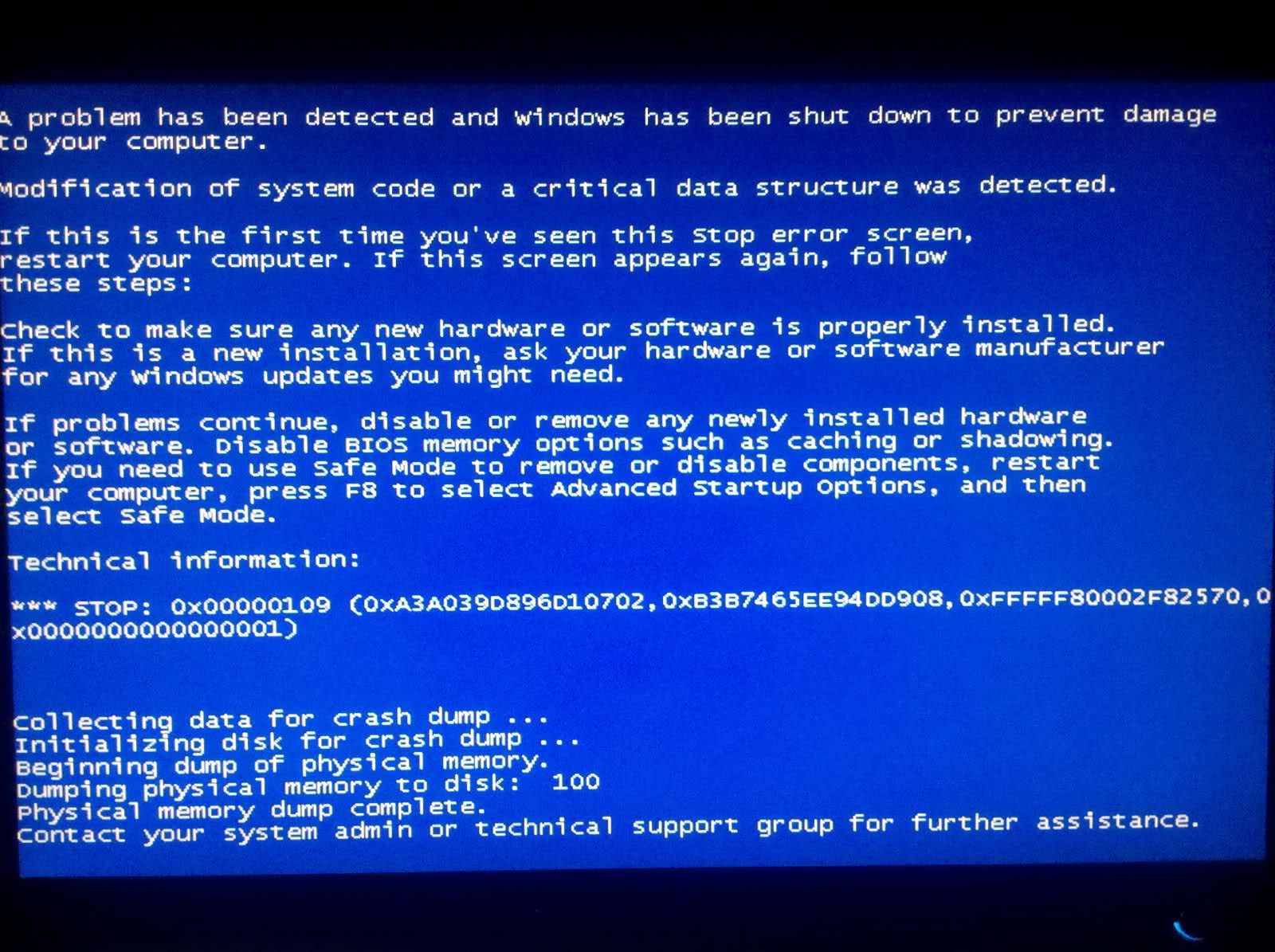 Bazı Windows kullanıcıları, sistem başlatma sırasında genellikle ekranda görünen bu hatayı bildirdi: